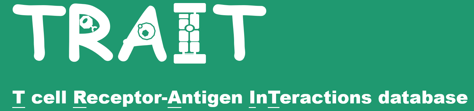 TRAIT: T-cell Receptor-Antigen InTeraction database